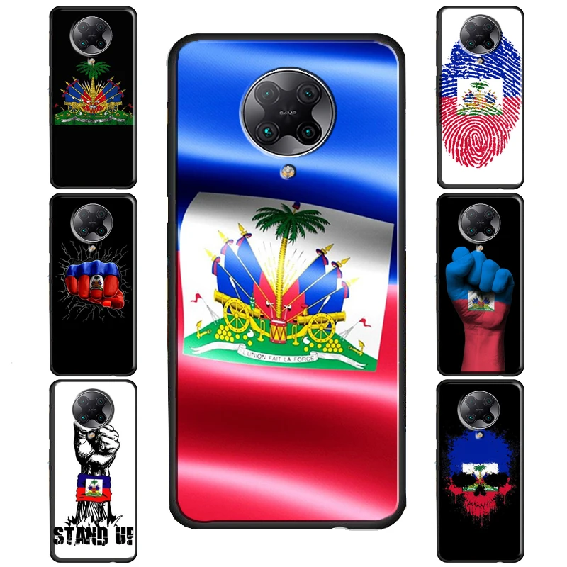 Haiti Haitian Flag Cover For POCO F3 X3 GT F1 F2 M3 M4 X4 NFC X3 Pro Case For Xiaomi 12 10T 11T Pro Mi 11 Lite