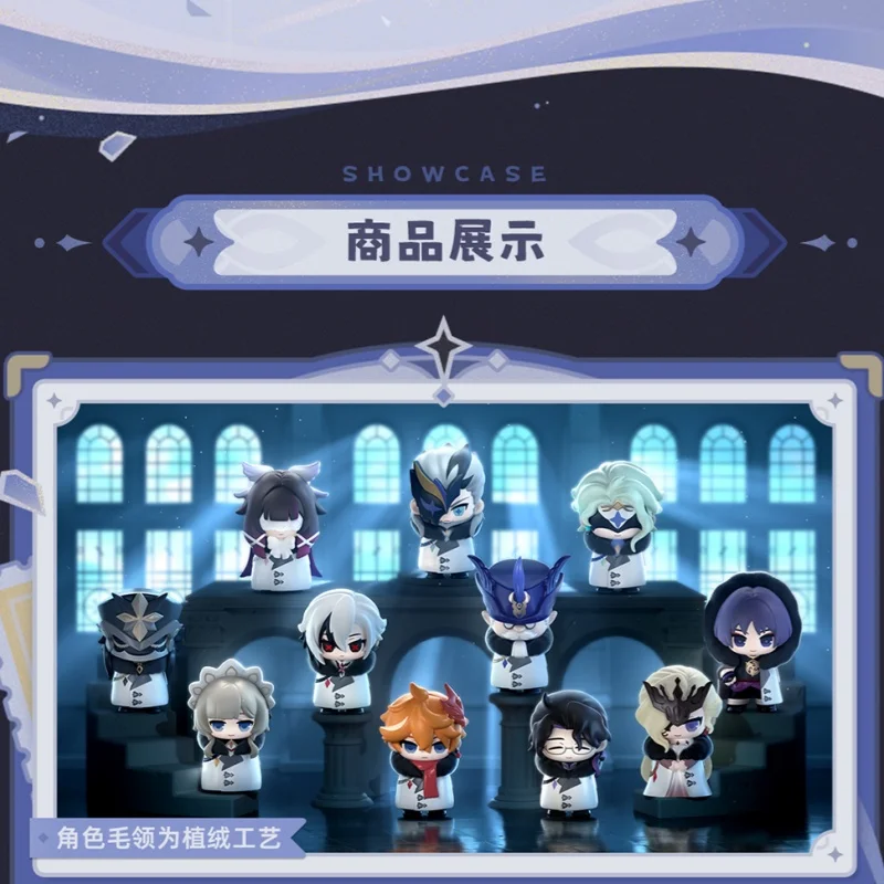 Suplay Genshin Impact Fatui Harbingers Series Q-versie Action Figure Collectible Blind Box Mini-speelgoed voor kinderen Cadeau