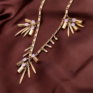 Bộ sưu tập đa phong cách mô phỏng Pearl Hollow Pingon Vòng cổ thông thường dây chuyền quyến rũ cho phụ nữ Trang sức Ấn Độ 10 Mặt dây chuyền bán hàng Ấn Độ - 1