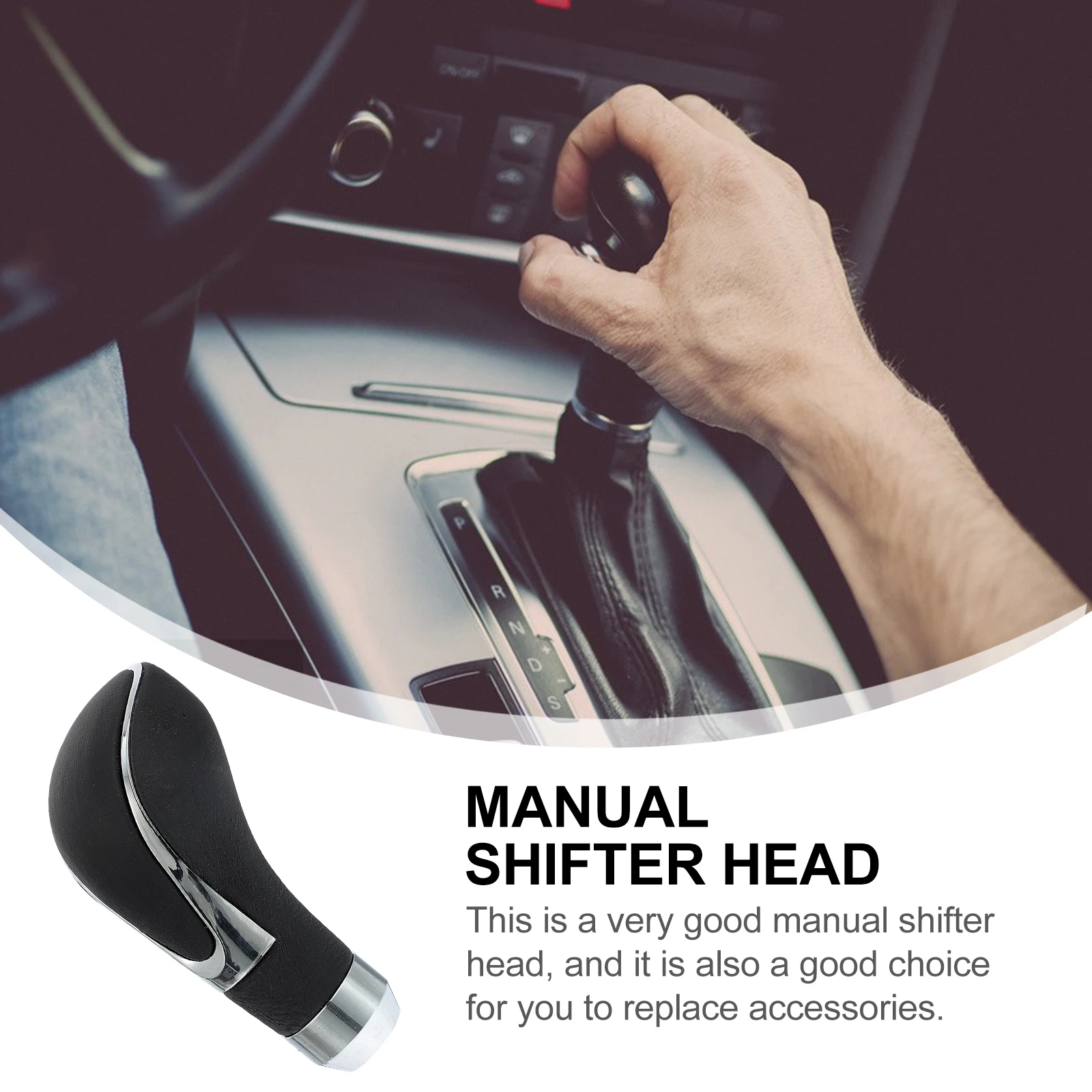 

Microfiber Gear Shift Knob Car Modification Shifting H Wear Resistant Comfortable Fits Most Vehicles Easy Install