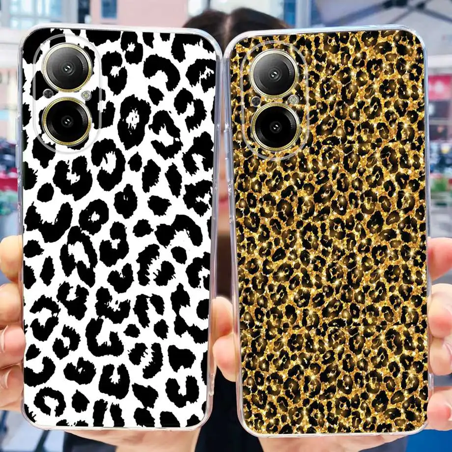 For Realme C67 4G 5G Phone Case Transparent Soft TPU Rubber Cover Lovely Cat Beauty Butterfly Flower Capa For Realme C67 RMX3890