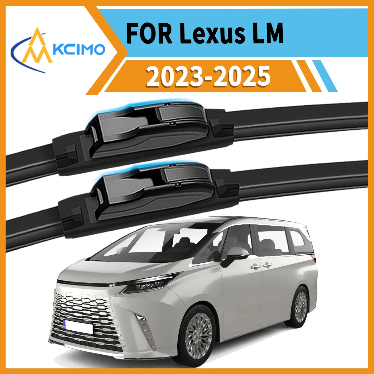 

Drive Safely in Any Condition 2PCS Wiper Blades for Lexus LM AW10 2023-2025 All-Season Performance Clear View Easy Installation