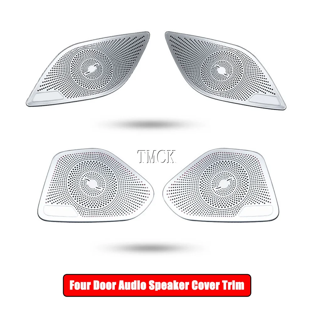 NEW For Mercedes Benz CLS Class C257 AMG GT50 2018-2023 Stainless Steel Car Accessories Front Rear Door Audio Speaker Cover Trim