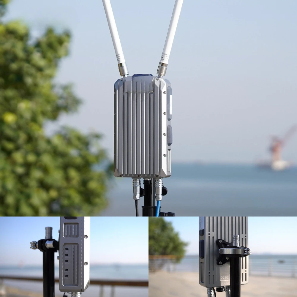 Micro station de base de communication/intégration d'image à distance