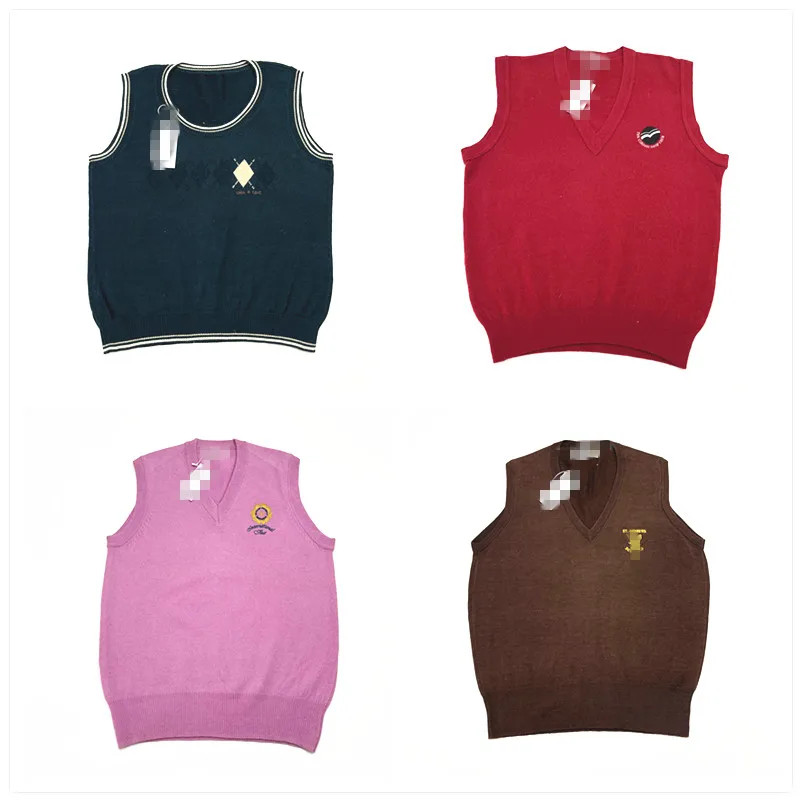 

Nordic Sle Vintage Sweater Vest V-Ne Overhead Pure Color Fair Isle Women's Faion Autumn Winter Knitted Wear