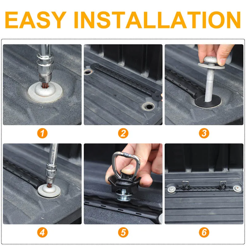 For Toyota Tundra 2022-2026 2Pcs Truck Bed Side Utility Track Rails Cargo Management System Carbon Steel 65483-0C030