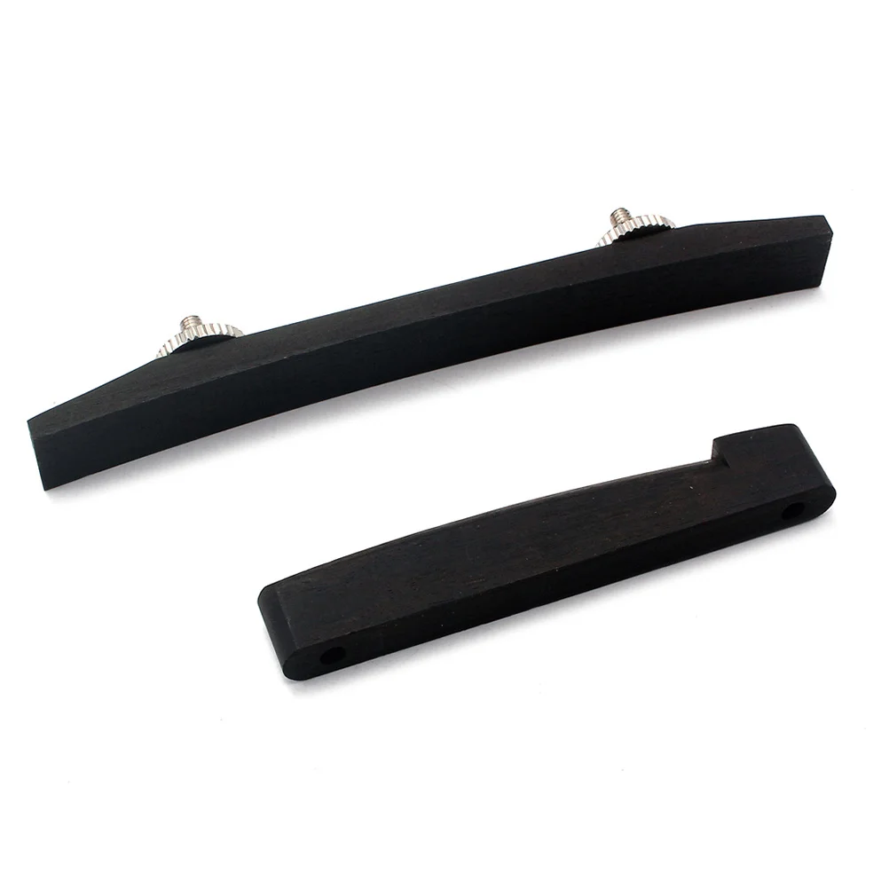 

Jazz Bridge Adjustable Thumb Wheels Lightweight Smooth Flat Bottom Polished Guitar Bridge Acoustic Guitar Bridges