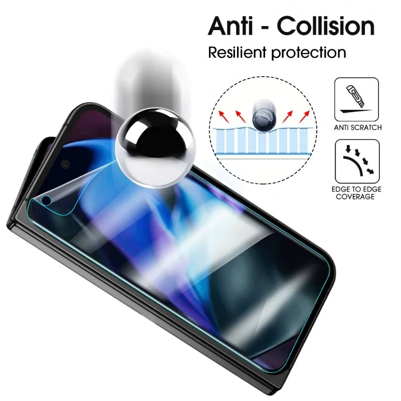 9in1 Screen Protectors for Google Pixel 9 Pro Fold Anti Scratch Front Back Inner Hydrogel Film for Google Pixel 9 Pro Fold