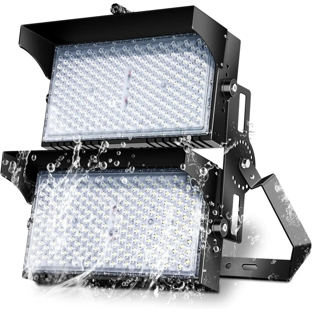 

900W LED Stadium Light IP66 Waterproof High Mast Sports Court Lighting Dimmable 10KV Surge Protection for Outdoor Large Area