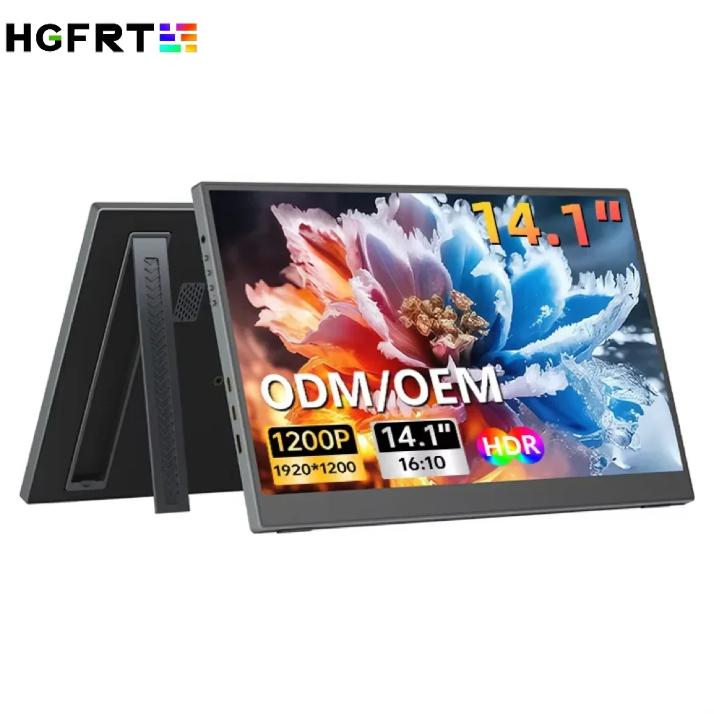 2026 OEM/ODM 14 Inch Portable Monitor VESA Mount IPS Display 1080p Screen Compatible With PS5/PS4 Portable Monitor