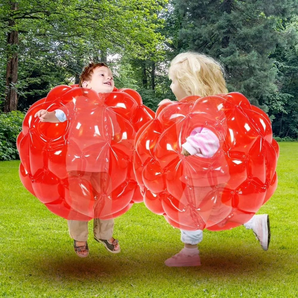 60CM Wearable Human Hamster Ball Inflatable Sumo Ball Inflatable Body Bubble Ball for Adults Kids Outdoor Team Sports Bumper Fun