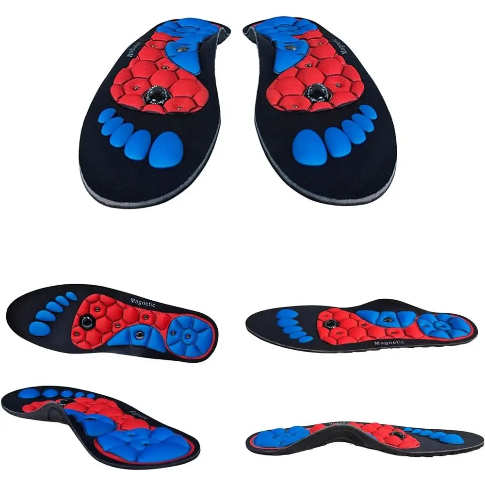 1Pair EVA Orthopedic Insoles Pain Relief Shock Absorbing Massage Shoe Insoles Blood Circulation Breathable Reflexology Insoles