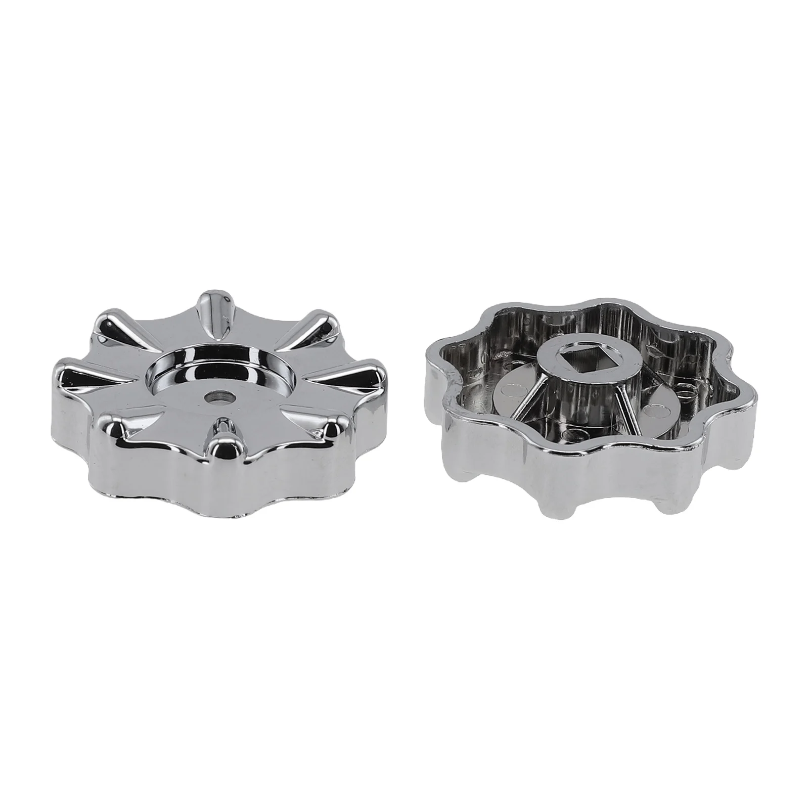 2pcs Knob Handles Wheel Handle 13mm Height 50mm Overall Dia Faucet Handles For Air Conditioner Manifold Gauges