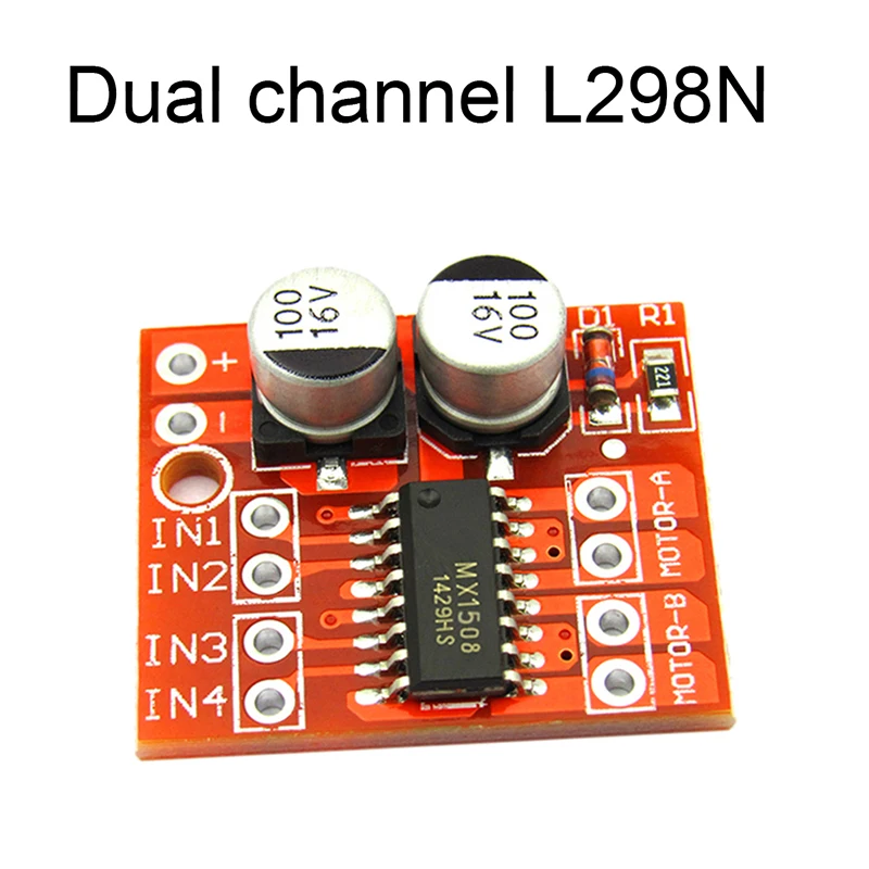 1 Stücke Dual Channel DC Motor Treiber Mini Modul PWM Geschwindigkeitsregelung Über L298N