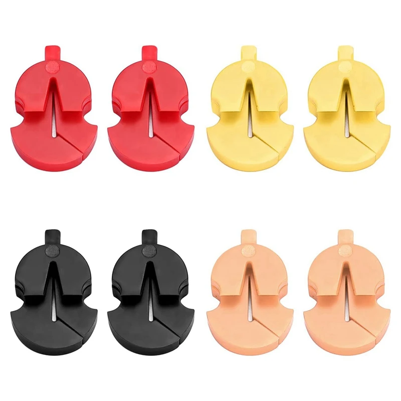 16PCS Tourte Style Violin Silencer Single Hole Practice Mute For All Violins Small Violas Ultra Practice Silencer Multicolor