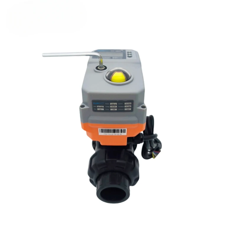 Plastic 220v 24v 2 Way Ball Valve 12v PVC 25 50mm Water Internet of Things Electric Ball Valve