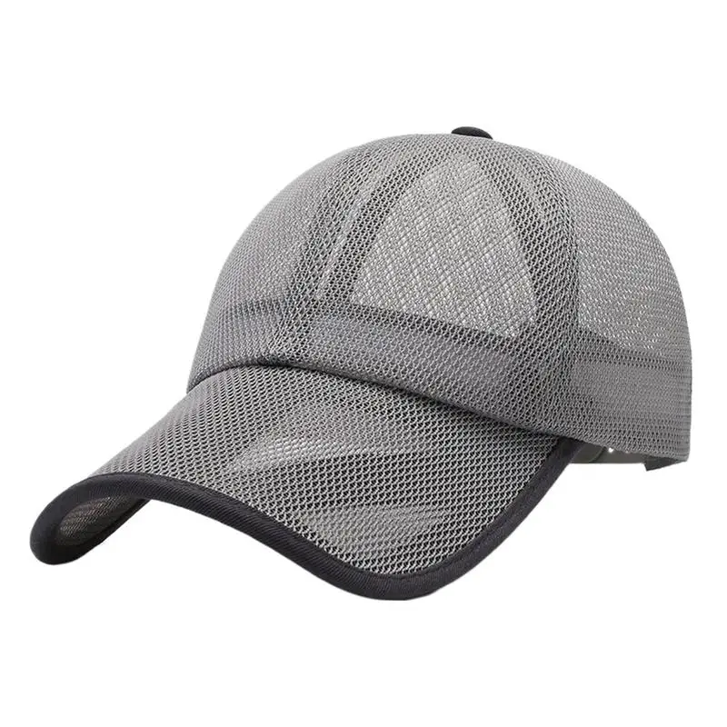 Mesh Baseball Caps Men Women Breathable Dad Hat Quick Dry Adjustable Outdoor Trucker Hip Hop Caps