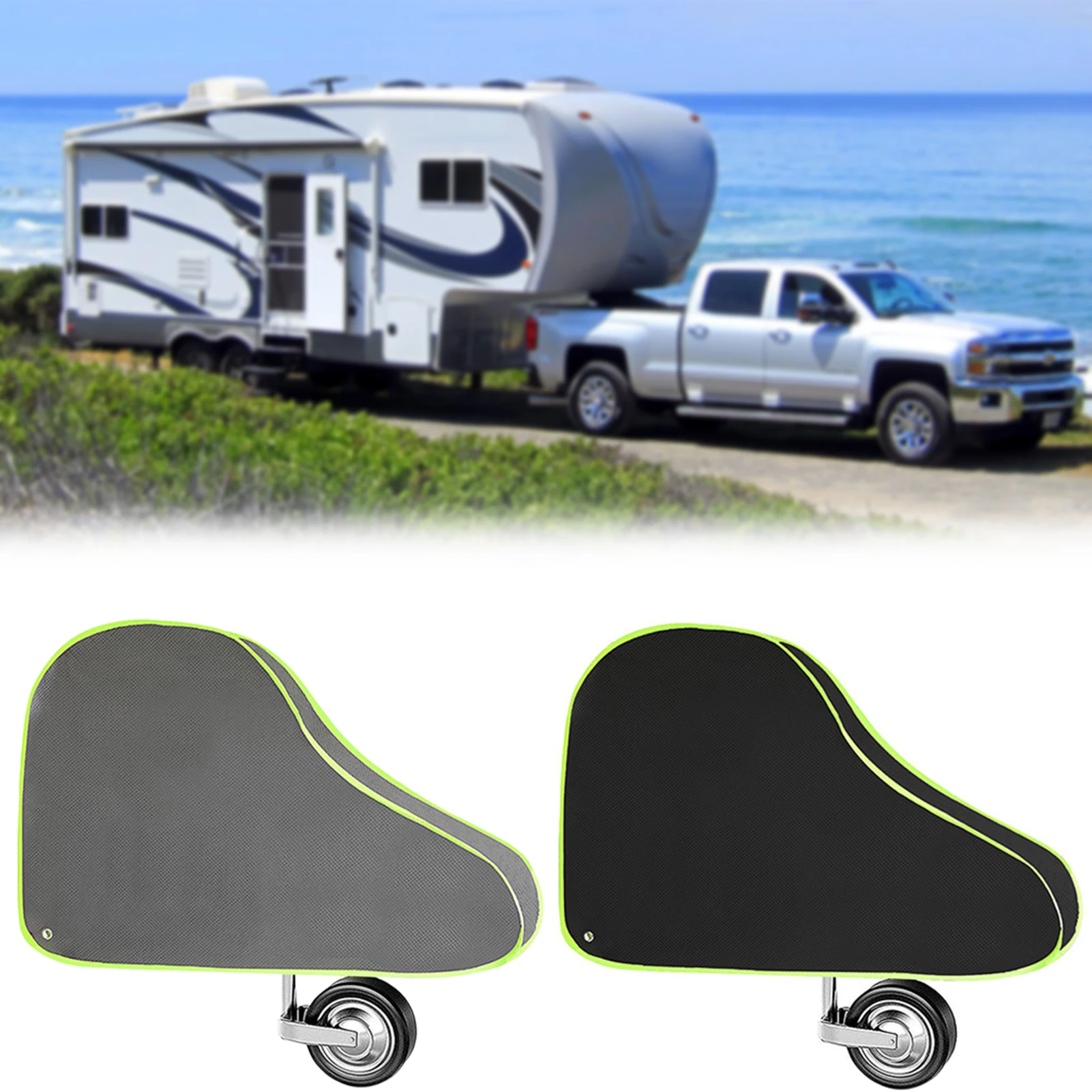 

Universal Caravans Trailer Towing Hitch Cover Waterproof Dustproof Camper Coupling Lock Tongue Cover Breathable Protector