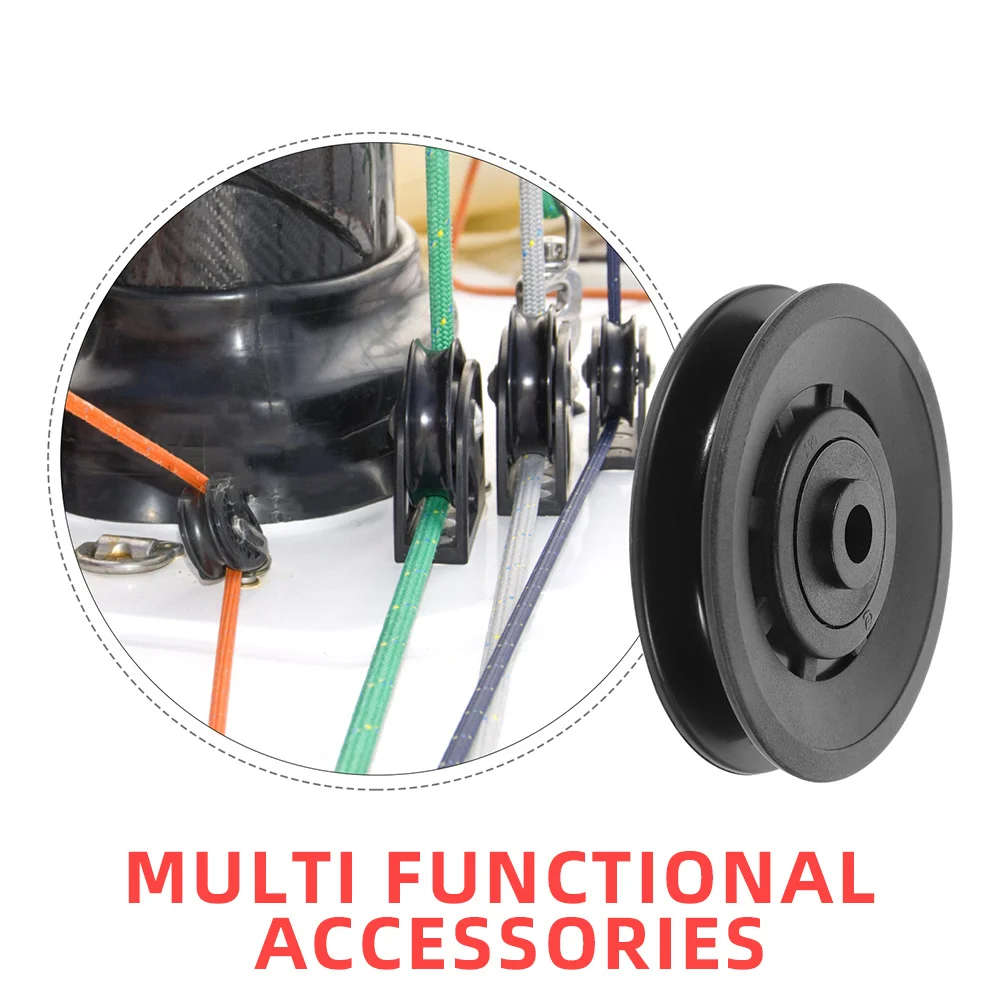 

5Pcs Pulley Cover Fitness Pulley Wheel Easy Installation Sturdy Bearing Protection Gym Equipment Part Gym Equipment Part