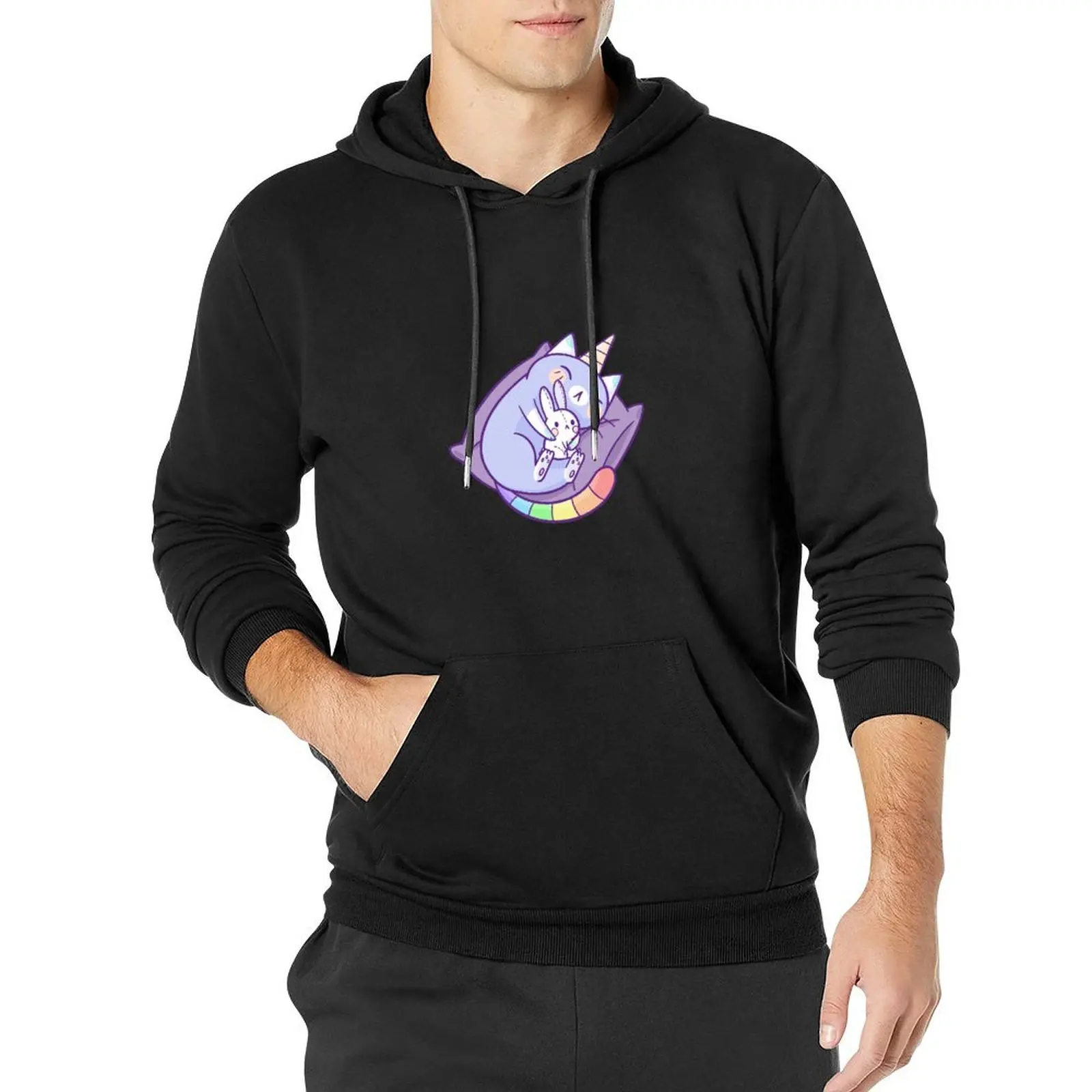 

Sleepy Caticorn Pullover Hoodie men's winter sweater autumn men's coat new in hoodies and blouses