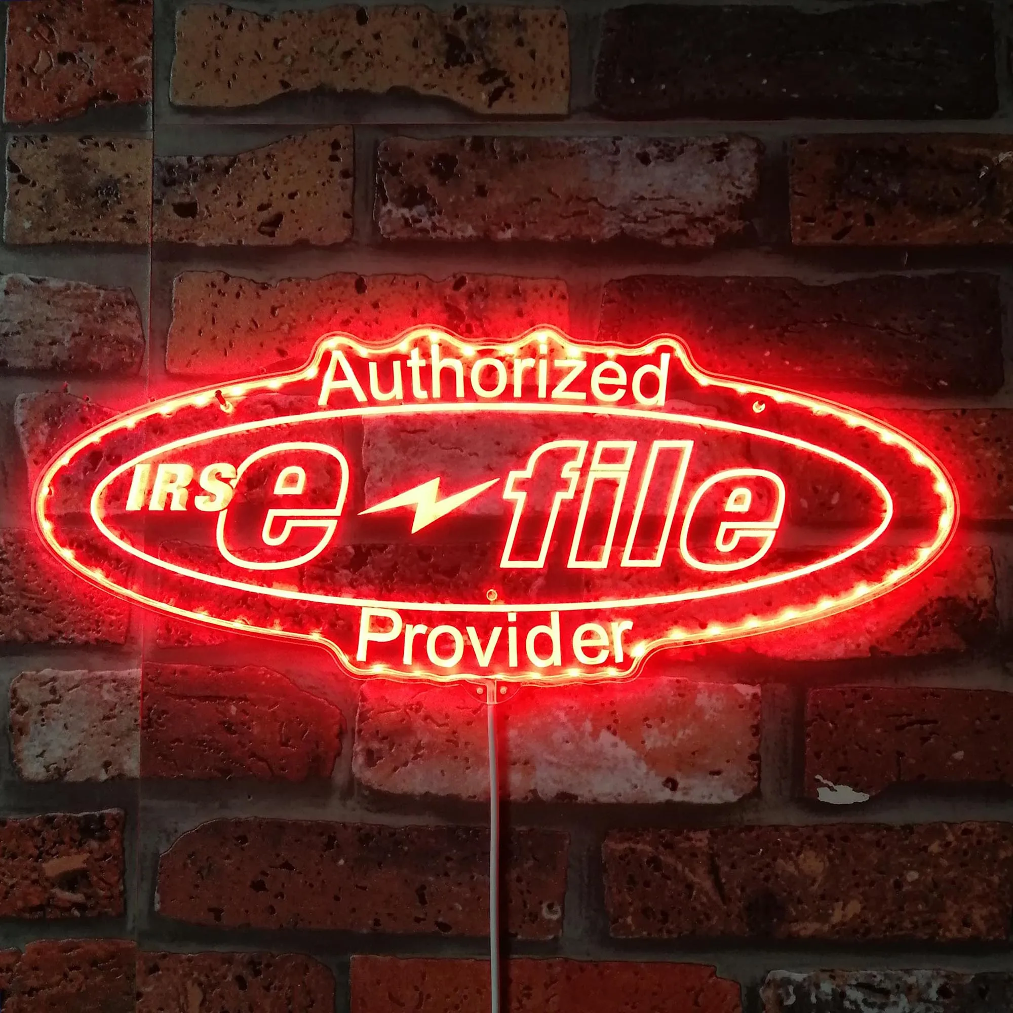 Tax IRS e-file Authorized Provider Glam Led Neon Sign st06-fnd-i0202-c