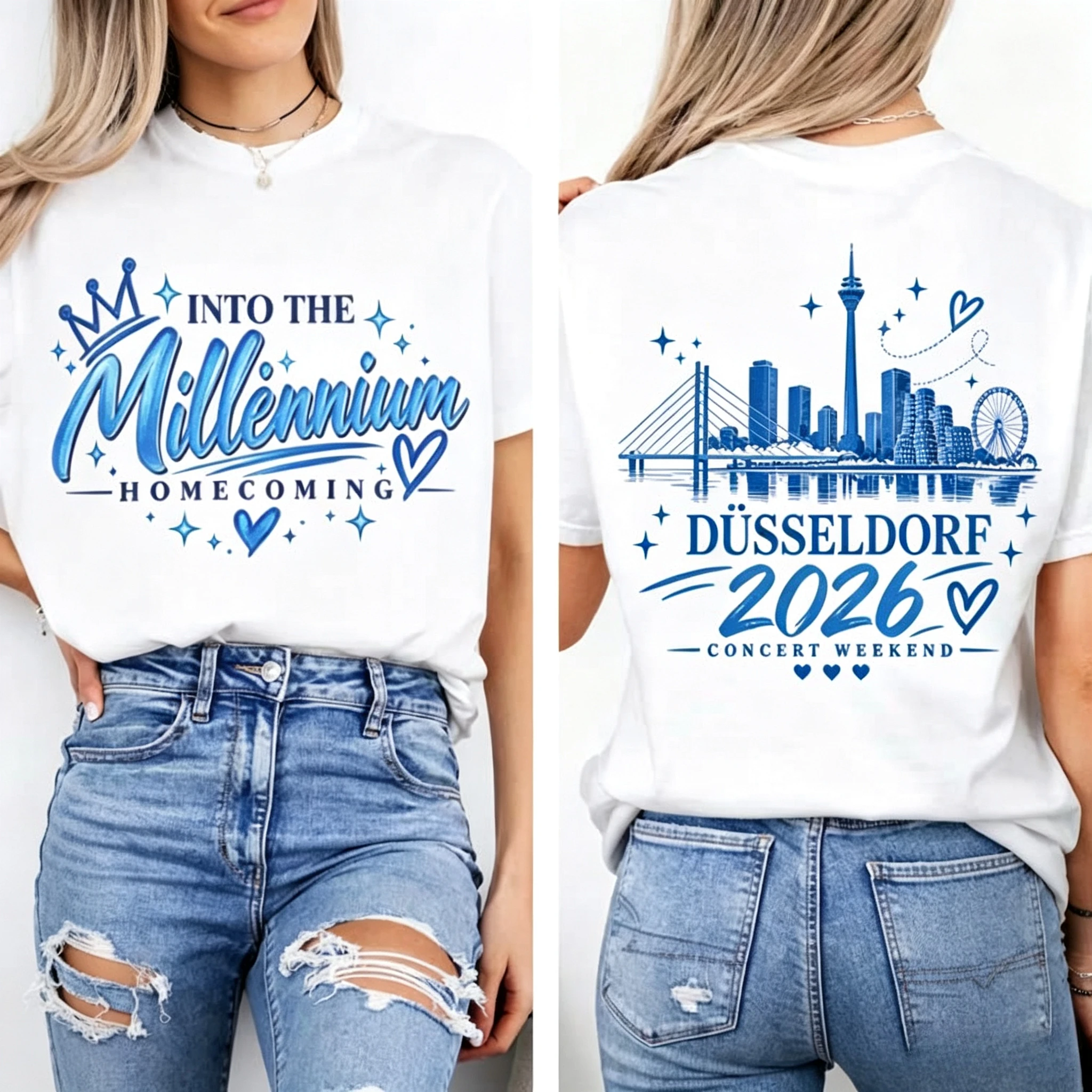 Backstreet Boys Düsseldorf 2026 Concert Tee Tell Me Why Graphic T‑shirt Into The Millennium Homecoming Tour Unisex Casual Short