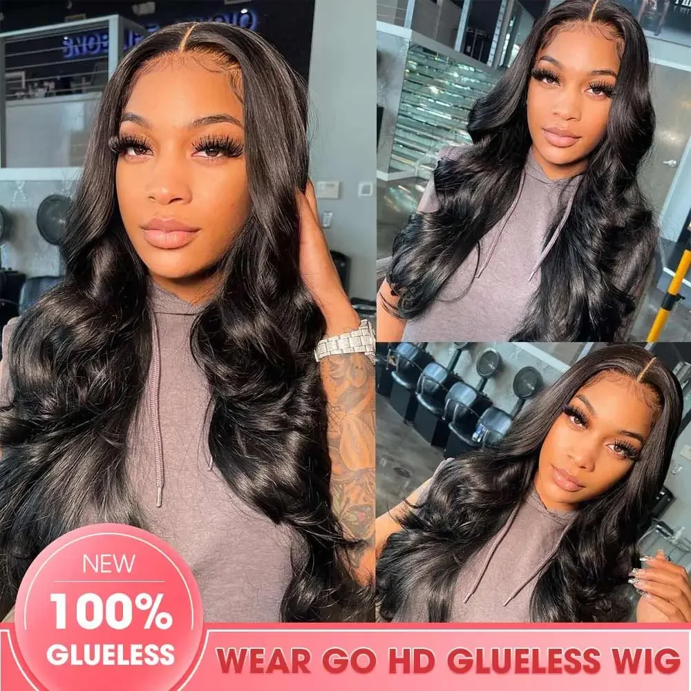 Body Wave Human Hair Pruiken Lijmloze Pruik Menselijk Haar Klaar Om Te Dragen Zwart Kant Voorkant Pruik Menselijk Haar Hd Lace Frontale Pruik Menselijk Haar