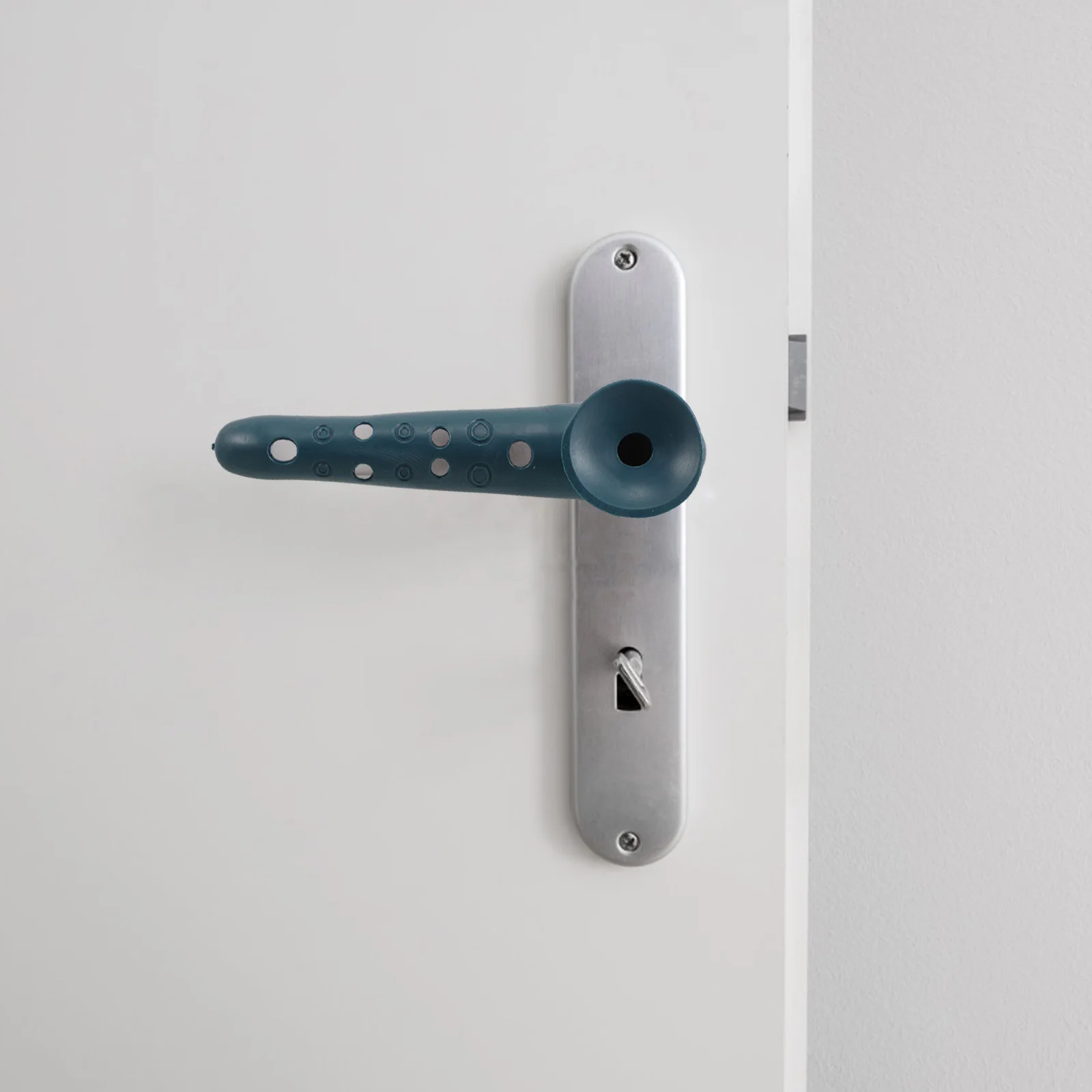 

4Pcs Silicone Door Handle Protective Covers Impact Resistant Suction Cup Door Stopper Cushion Soft Bumper Sleeve for Home Office