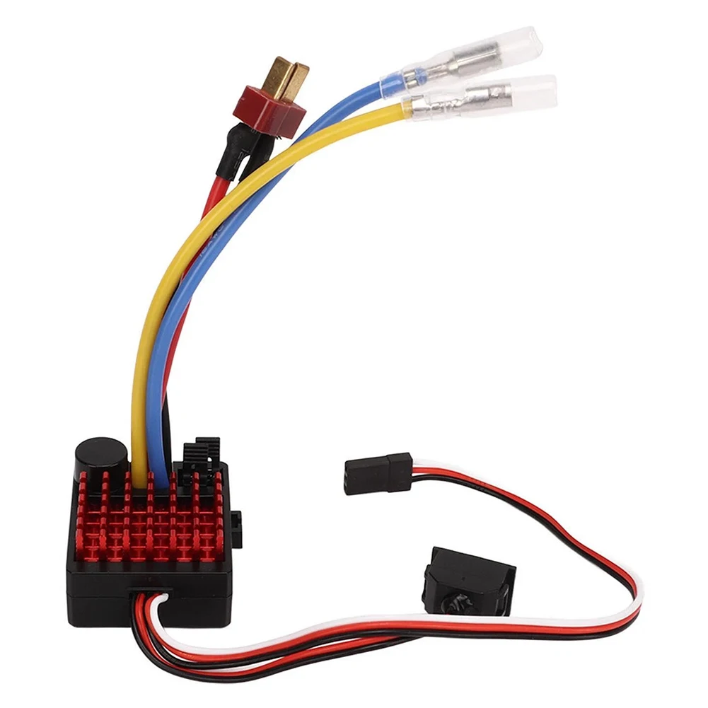 Brushed 60A ESC Waterproof Speed Control 2S-3S LiPo for 1/10 RC Cars Boat