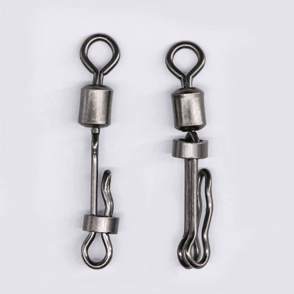 DNDYUJU 20X الكارب وصلة دوّارة لصيد السمك مع قفل المفاجئة التغيير السريع 8-شكل حلقة الكارب الصيد بيليه خط موصل الصيد اكسسوارات #3