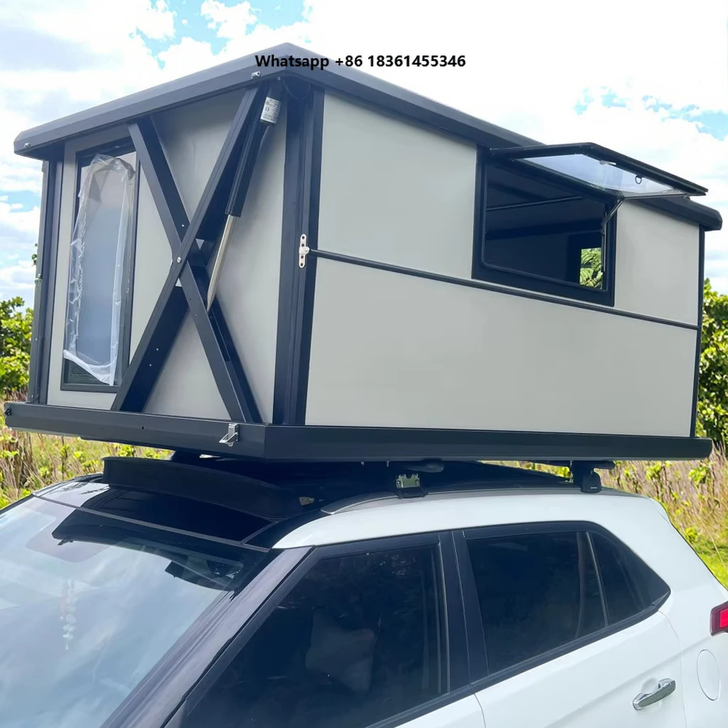 

Aluminum Offroad Hardshell Roof Top Tent with Waterproof Car Rooftop Electric Lift System Capacity 2-4 People Camping