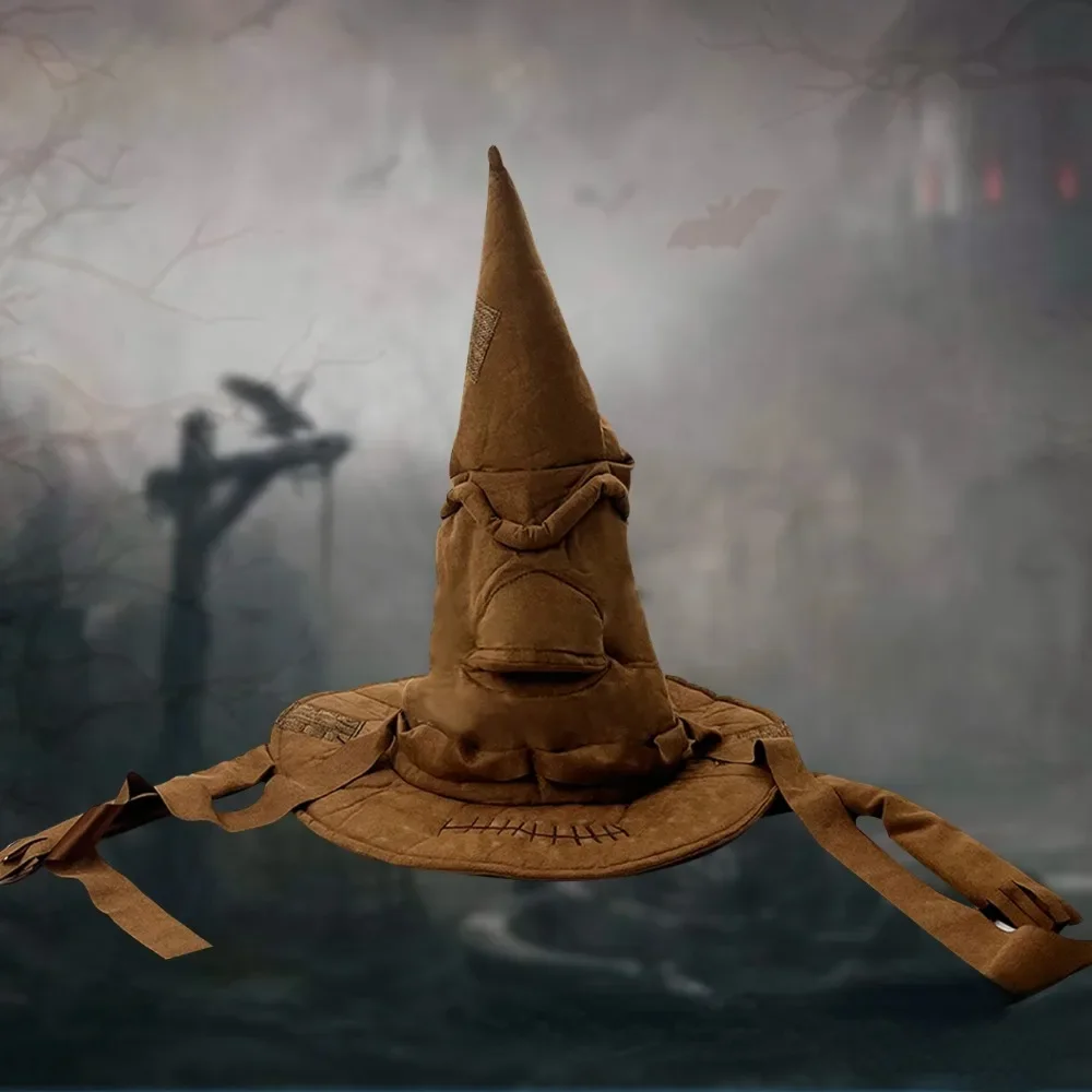 Halloween Cosplay Gothic Witch Bag Wizard Sorcerer Hat Costume Headgear Props Evil Devil Decor Accessories Magic Academy Cap