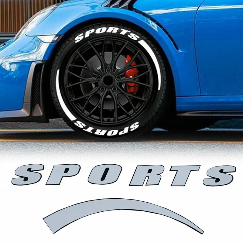 8 conjunto de esportes pneu lettering legal estilo adesivos carro 14 