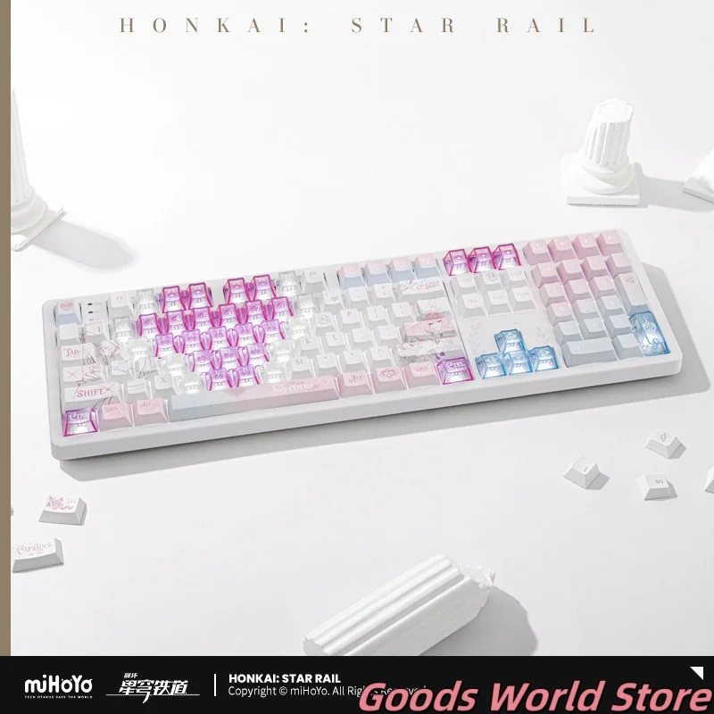 Teclado mecánico original Cyrene mIHOYO Honkai Star Rail, teclado para juegos Cyrene, disfraz de cosplay de Demiurge, regalo de anime.