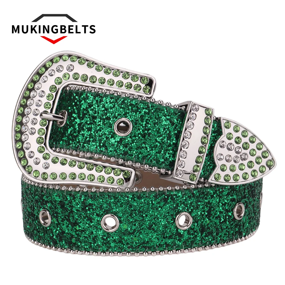 

Western Rhinestone Belts Diamond Studded Cowgirl Cowboy Belt for Men Cinturón Hombre джинсы женские Pемень кожаный мужской