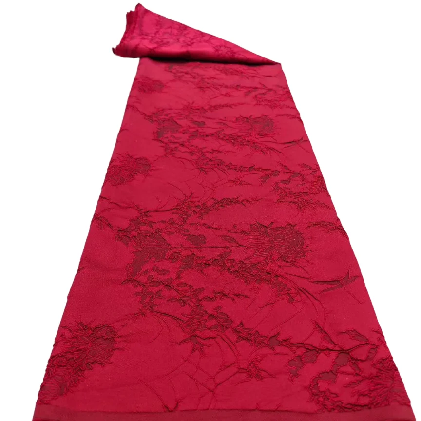 

Чистый цвет, африканская жаккардовая парчовая ткань, 2025 г., нигерийский дамасский тюль, сетка, позолота, французский сетчатый материал, Brocard Tissu, 5 ярдов