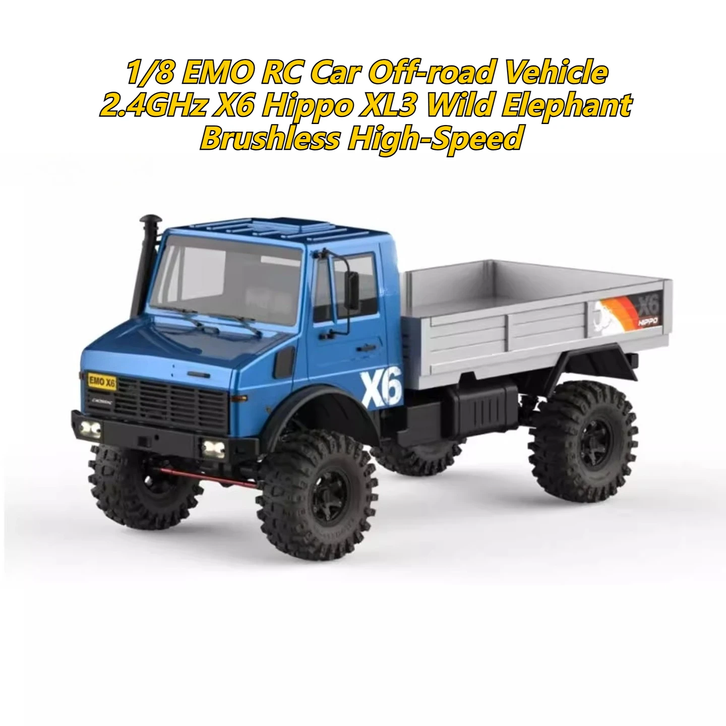 

1/8 EMO RC Car Off-road Vehicle 2.4GHz X6 Hippo XL3 Wild Elephant Brushless High-Speed ​​RTR All-Terrain Electric Crawler Toy