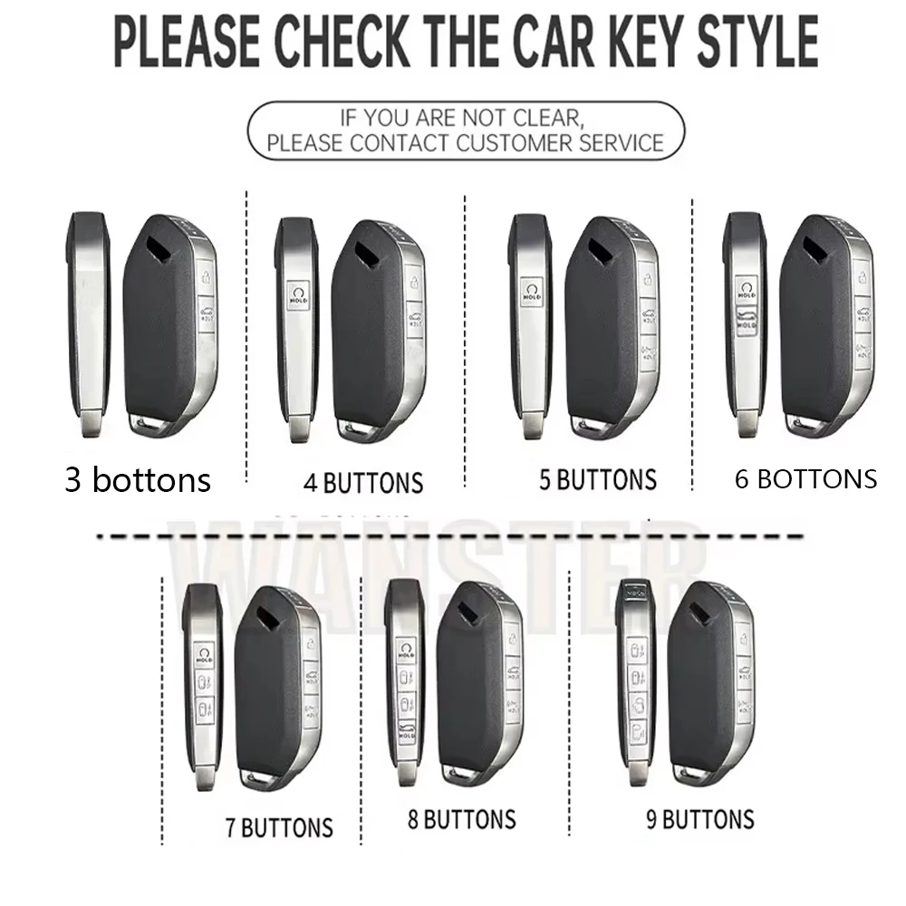 Leather Car Key Case Fob Cover for Kia Picanto Sorento MQ4 Carnival KA4 Morning K5 Carens EV9 Seltos 2024 2025 for Kia New Key