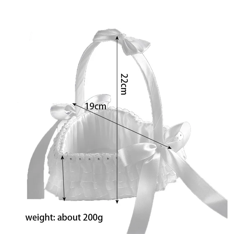Europe And The United States Wedding Love Flower Basket Wedding Flower Child Scatter Flowers Handmade Basket Wedding Supplies