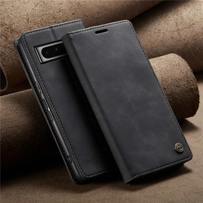 CaseMe Hoge Kwaliteit Retro Magnetische Flip Lederen Hoes voor Google Pixel 10A 9 Pro XL 7 6 Pro Wallet Cover Pixel 8A 9a Telefoonhoesje