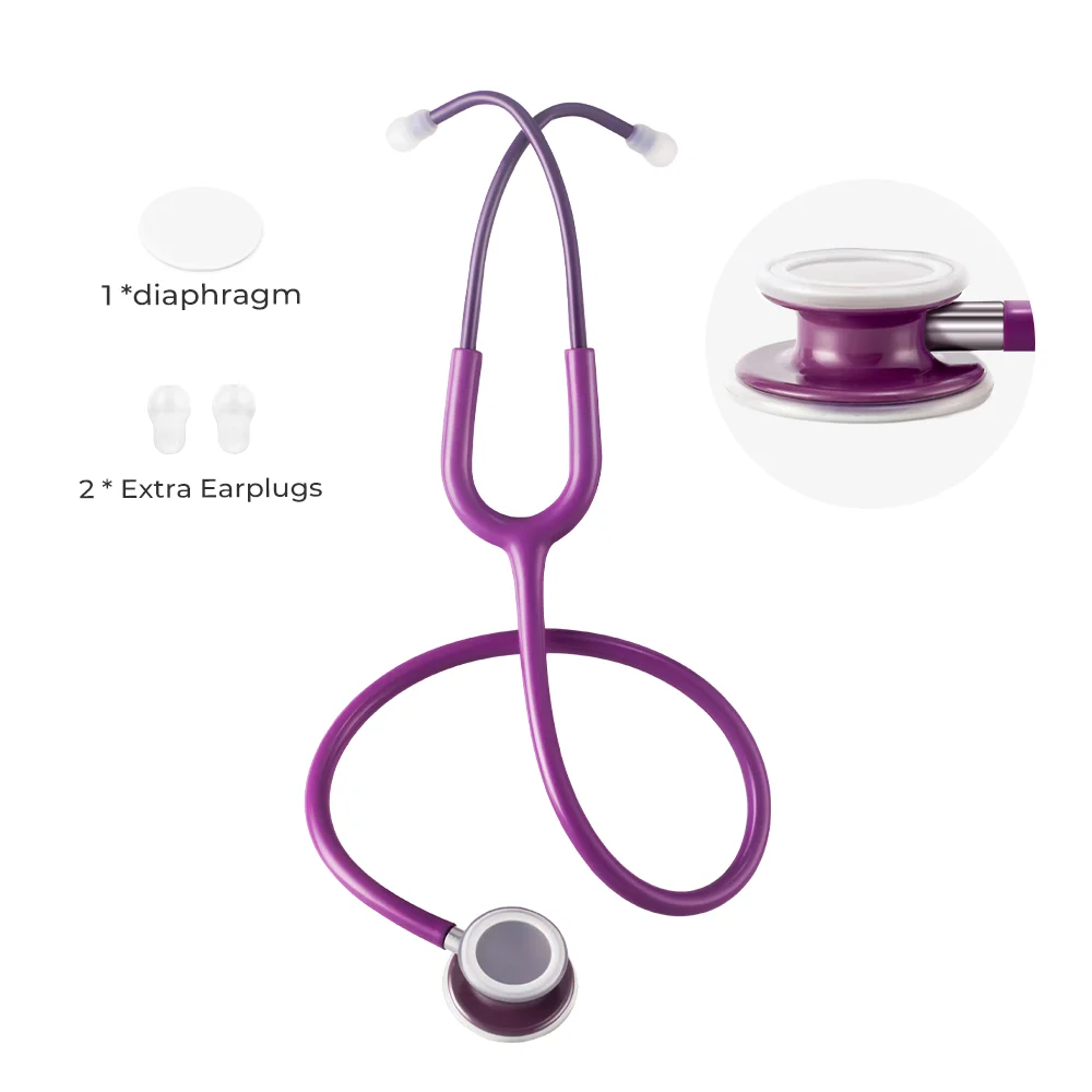 

Профессиональный кардиологический стетоскоп с двойной головкой, медицинское оборудование, стетоскоп для врачей, медсестер, студентов-медиков