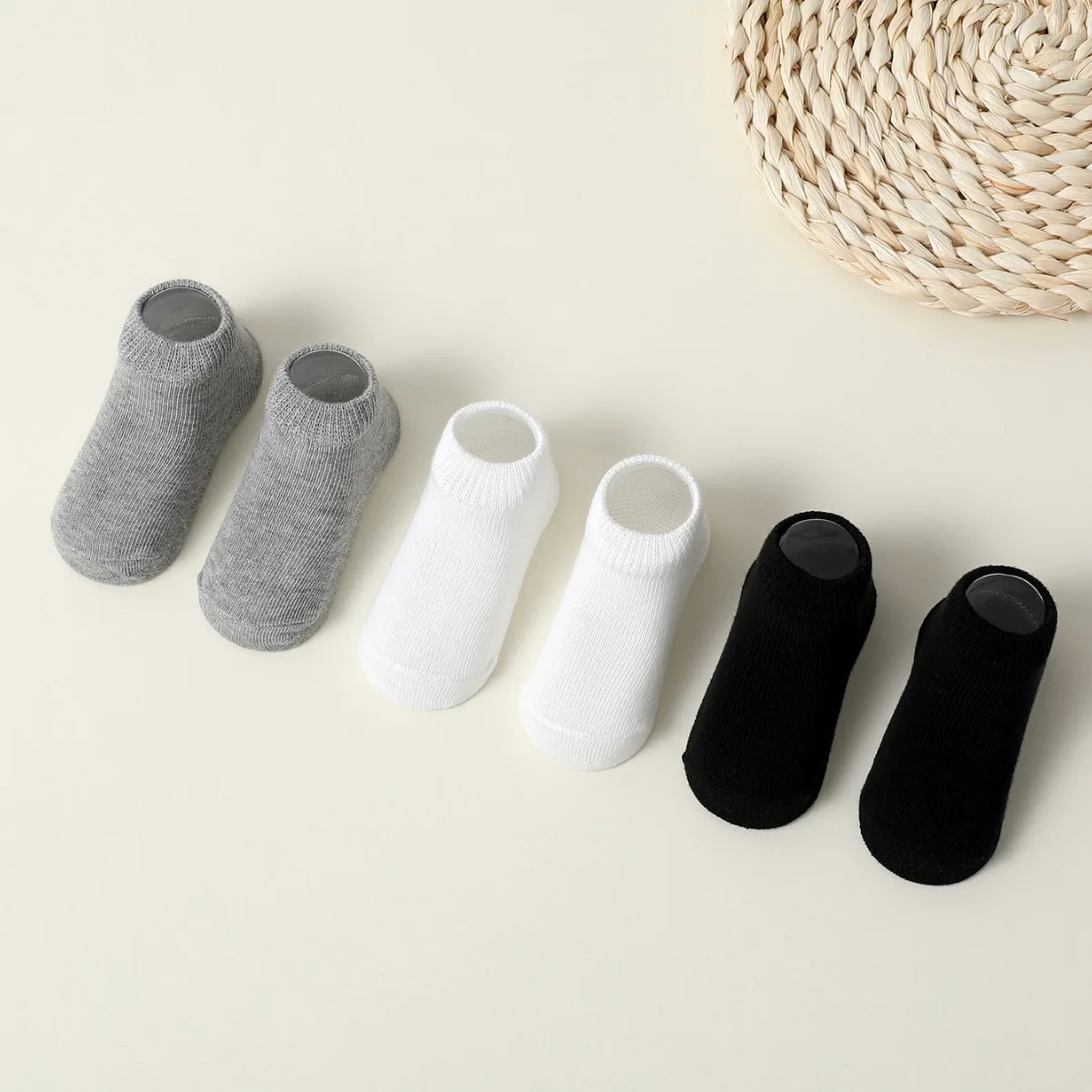 20 Pairs Baby Girls Socks Newborn Items Clothing Solid Color Children's Student Short Tube Boys Socks Four-season Clothes