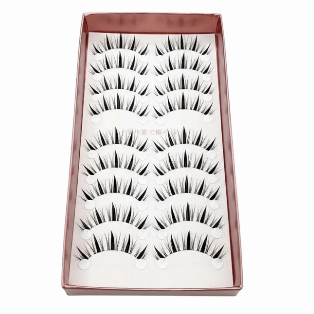 Women's Beauty Soft Manga Lashes Natural Long Wispy Strip Eyelashes Anime Eyes Lashes Eye Makeup