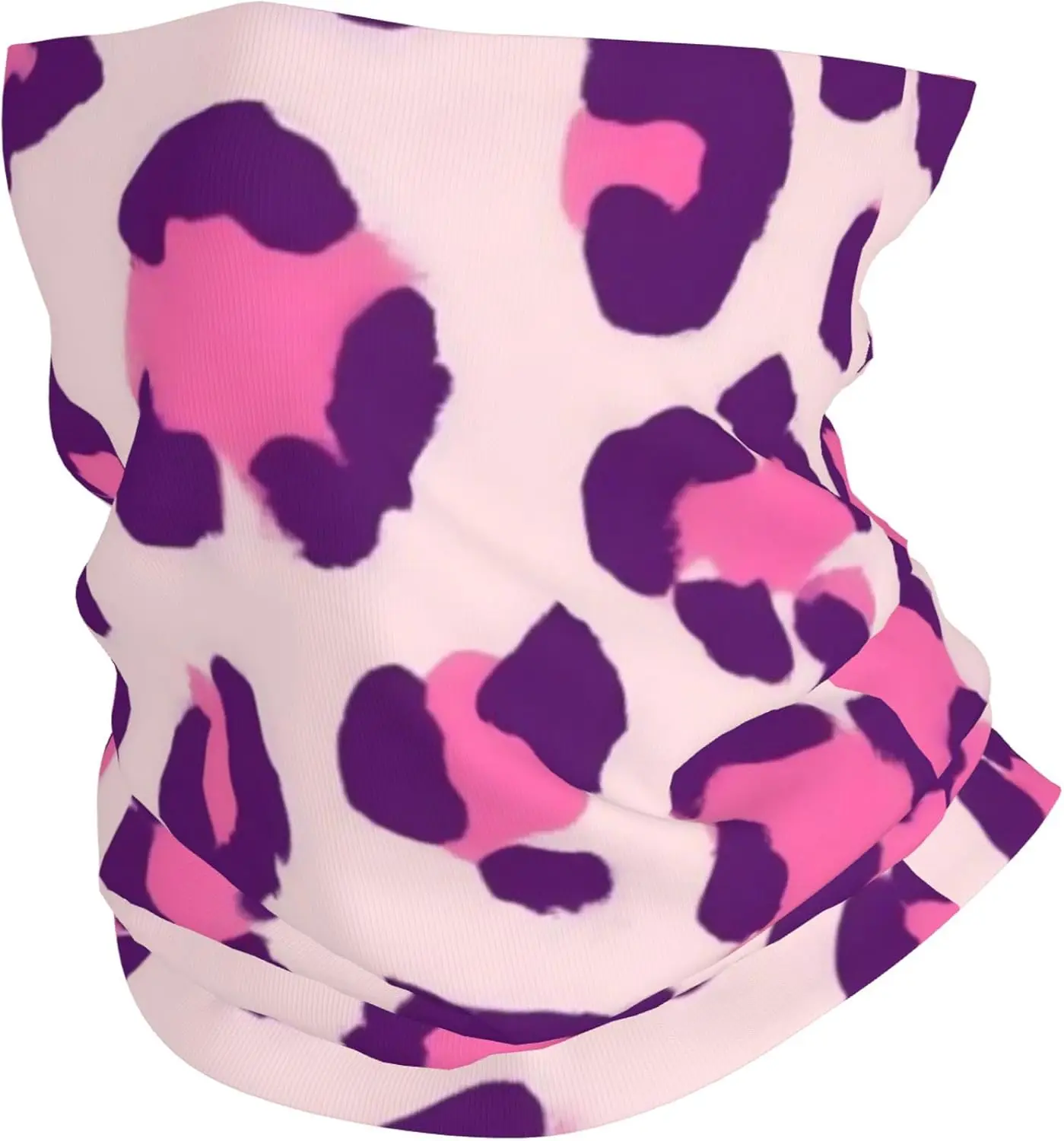 

Розовая милая маска для лица с принтом коровы и дизайном под кожу животных для мальчиков и девочек, модный летний универсальный головной платок, шарф-снуд