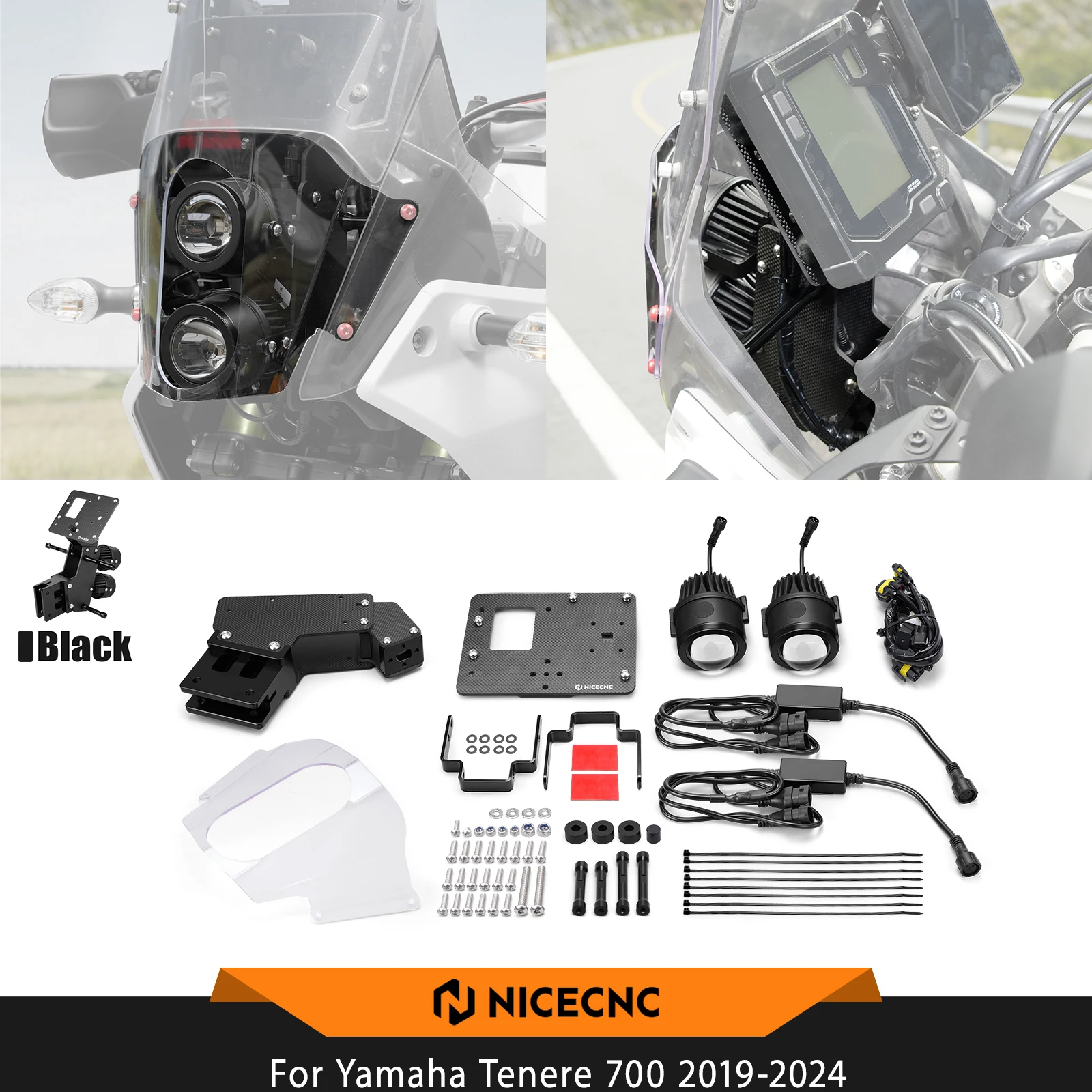 Für Yamaha Tenere 700 2019-2024 NICECNC Verstellbares Rally-Kit Tenere 700 2024 2023 2022 2021 2020 2019 Tenere 700 Zubehör
