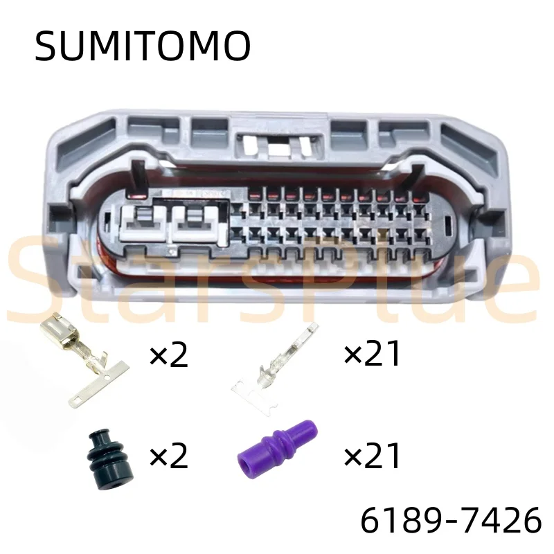 1-conjunto-de-conector-de-fiacao-para-montagem-de-farol-automotivo-24-pinos-6189-7426-90980-12a92-soquete-de-fiacao-automotiva-100-novo-original