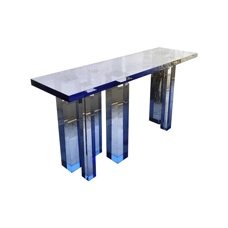 Acrylic Xuanguantai Kline Blue Light Luxury Aisle End View Platform