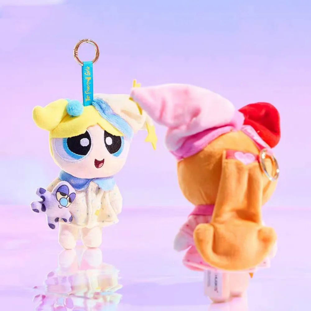 Genuíno anime o powerpuff meninas boneca de pelúcia kawaii dos desenhos animados flor bolhas buttercup pijama série bonecas brinquedos presentes natal
