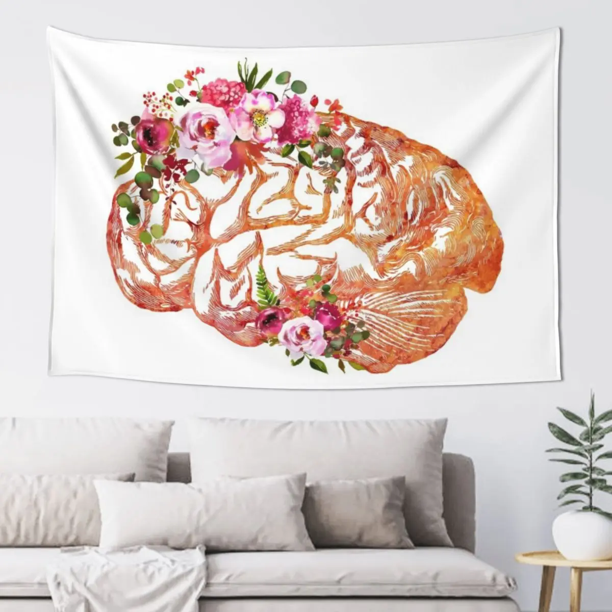 

Human Brain Tapestry Wall Hanging Art Mural Room Decore Aesthetic Christmas Decoration Tapestry