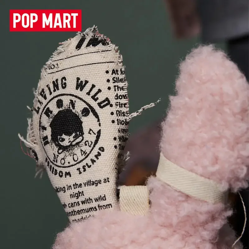 

POP MART Hirono Little Hare: Серия плюшевых кукол-подвесок, оригинальная таинственная коробка, игрушки-сюрпризы, украшения для сумок, фигурки, декор для дома